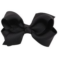 8cm Kinder Gewinde Band Bowknot Haarnadel Mädchen Kleine Einfarbige Bowknot Enten Schnabel Clip 20 Farben main image 17