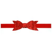 Neue Europäische Und Amerikanische Kinder Pailletten Bowknot Haarband Flash Bowknot Baby Kopfschmuck Haarschmuck Doppels Chicht Bowknot main image 2