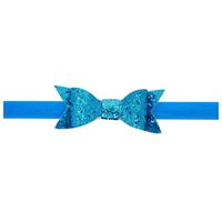 Neue Europäische Und Amerikanische Kinder Pailletten Bowknot Haarband Flash Bowknot Baby Kopfschmuck Haarschmuck Doppels Chicht Bowknot main image 3