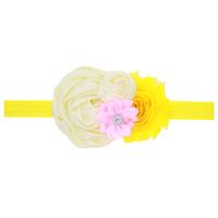 Cloth Simple Flowers Hair Accessories  (yellow)  Fashion Jewelry Nhwo0729-yellow main image 2