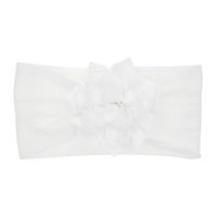 Européen Et Américain Style Nylon Fleur De Lotus Enfants Bande De Cheveux De Bébé Élastique Chapeaux Bébé Lapin Oreille Bandeau main image 4