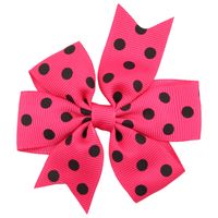 Cloth Fashion Bows Hair Accessories  (rose Red Dot)  Fashion Jewelry Nhwo0809-rose-red-dot main image 2