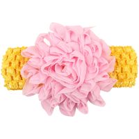 Commerce Extérieur Variété Bande De Cheveux Ensemble Des Enfants En Gros 4.5cm En Mousseline De Soie Perle Fleur Bandeau Cheveux Accessoires Mixte Couleur Coréenne Style main image 2