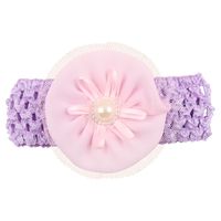 Commerce Extérieur Variété Bande De Cheveux Ensemble Des Enfants En Gros 4.5cm En Mousseline De Soie Perle Fleur Bandeau Cheveux Accessoires Mixte Couleur Coréenne Style main image 11