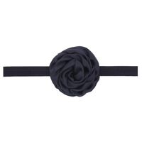 Nouvelle Européenne Et Américaine Du Commerce Extérieur Enfants Bande De Cheveux De Satin Rose Rouleau Fleur Bébé Bébé Bandeau Cheveux Accessoires 12 Couleurs main image 5