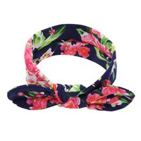 Cloth Fashion Bows Hair Accessories  (navy Peony Flower)  Fashion Jewelry Nhwo0886-navy-peony-flower main image 1