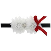 القماش الأزياء الزهور اكسسوارات للشعر (الأبيض) الأزياء والمجوهرات Nhwo0892-white main image 1