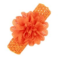 Hohl Welliges Baby Stirnband Europäisches Und Amerikanisches Kinder Haarband Baby Elastisches Breites Stirnband Mesh Flower Head Flower main image 9