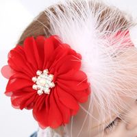 Cloth Fashion Flowers Hair Accessories  (red)  Fashion Jewelry Nhwo0935-red main image 2