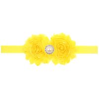 Enfants De Tournesol Perle Bande De Cheveux Bébé Minable Fleur Bandeau Cheveux Accessoires Solide Couleur Double Laine Côté Fleur Plus Forage Corde main image 1