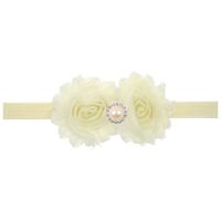 Enfants De Tournesol Perle Bande De Cheveux Bébé Minable Fleur Bandeau Cheveux Accessoires Solide Couleur Double Laine Côté Fleur Plus Forage Corde main image 26