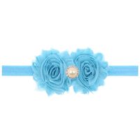 Enfants De Tournesol Perle Bande De Cheveux Bébé Minable Fleur Bandeau Cheveux Accessoires Solide Couleur Double Laine Côté Fleur Plus Forage Corde main image 6