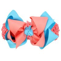 Cloth Fashion Flowers Hair Accessories  (watermelon Red And Blue Wide Hair Band)  Fashion Jewelry Nhwo1007-watermelon-red-and-blue-wide-hair-band main image 1