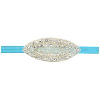 Imitated Crystal&cz Fashion Flowers Hair Accessories  (blue)  Fashion Jewelry Nhwo1046-blue main image 2