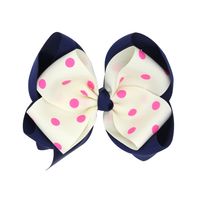 Commerce Extérieur Barrettes Double-couche Polka Dot Enfants Arc Européen Et Américain De Bébé En Gros main image 5