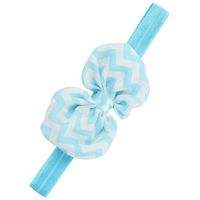 Kinder Welle Chiffon Bogen Haarband Mädchen Bogen Kopfschmuck Kopfband Großhandel Haarschmuck Großhandel main image 5