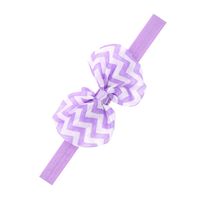 Kinder Welle Chiffon Bogen Haarband Mädchen Bogen Kopfschmuck Kopfband Großhandel Haarschmuck Großhandel main image 6