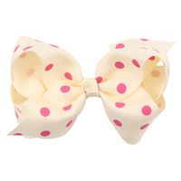 Cloth Fashion Bows Hair Accessories  (rose Red Dot Green)  Fashion Jewelry Nhwo1120-rose-red-dot-green main image 3