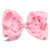 Cloth Fashion Bows Hair Accessories  (rose Red Dot Green)  Fashion Jewelry Nhwo1120-rose-red-dot-green main image 4