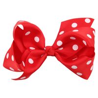 Cloth Fashion Bows Hair Accessories  (rose Red Dot Green)  Fashion Jewelry Nhwo1120-rose-red-dot-green main image 7