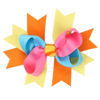 Cloth Fashion Flowers Hair Accessories  (orange Blue)  Fashion Jewelry Nhwo1135-orange-blue main image 6