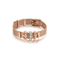 Hot Sale Europäische Und Amerikanische Mode Neue Produkte Romantische Liebe Liebe Brief Strass Dekoratives Armband Exquisite Armband Armband main image 1