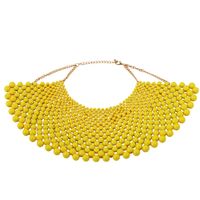 Acrylic Fashion Geometric Necklace  (yellow)  Fashion Jewelry Nhjq11275-yellow main image 1