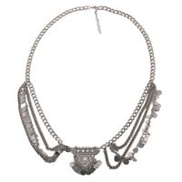 Neue Europäische Und Amerikanische Halskette Mode Übertrieben Retro Quaste Legierung Damen Schlüsselbein Halskette Auf Lager main image 3