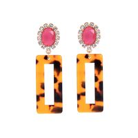 Alloy Fashion Flowers Earring  (leopard-1)  Fashion Jewelry Nhqd6224-leopard-1 main image 2