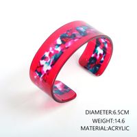 2019 Frühling Und Sommer Neues Armband Essigsäure Platte Blumen Armband Offene Acryl Bernstein Schmuck Harz Armband main image 1