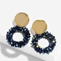2021 Neue Produkte Ohrringe Damen  Ohrringe Farbe Perlen Ohrringe Kristall Legierung Ohrnadel Erp45 main image 3