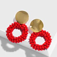 2021 Neue Produkte Ohrringe Damen  Ohrringe Farbe Perlen Ohrringe Kristall Legierung Ohrnadel Erp45 main image 7