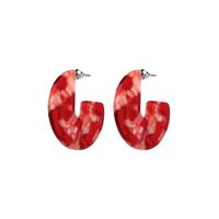 Acrylic Vintage Geometric Earring  (red)  Fashion Jewelry Nhll0322-red main image 1