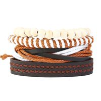 Leather Fashion Bolso Cesta Bracelet  (four-piece Set)  Fashion Jewelry Nhpk2238-four-piece-set main image 1