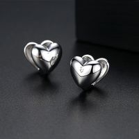 Alloy Korea Sweetheart Earring  (platinum-t02e15)  Fashion Jewelry Nhtm0645-platinum-t02e15 main image 1