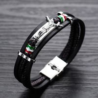 Leather Fashion Geometric Bracelet  (bracelet)  Fashion Jewelry Nhop3174-bracelet main image 2