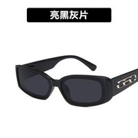 2019 Neue Europäische Und Amerikanische Trend Sonnenbrille Retro Quadratischen Rahmen Breite Beine Hip-hop Mode Laufsteg Qi Wei Stern Sonnenbrille main image 2