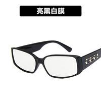 2019 Neue Europäische Und Amerikanische Trend Sonnenbrille Retro Quadratischen Rahmen Breite Beine Hip-hop Mode Laufsteg Qi Wei Stern Sonnenbrille main image 5