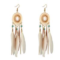 Alloy Bohemia Tassel Earring  (white)  Fashion Jewelry Nhgy2955-white main image 1