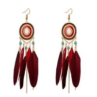 Alloy Bohemia Tassel Earring  (white)  Fashion Jewelry Nhgy2955-white main image 3