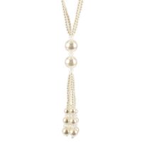 Imitated Crystal&cz Fashion Geometric Necklace  (white)  Fashion Jewelry Nhct0453-white main image 1