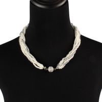 Beads Fashion Bolso Cesta Necklace  (black)  Fashion Jewelry Nhct0457-black main image 3
