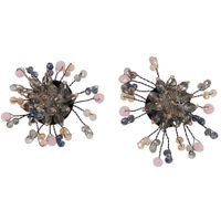 Koreanische Neue Ohrringe Perlen Blumen Kristall Bunte Ohrringe Damenmode Niedliche Ohrringe Auf Lager main image 5