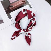 New Spring And Autumn Summer Small Silk Scarf Small Square Towel Women's Korean Professional Variety Decorative Printed Scarf Scarf Wholesale main image 10