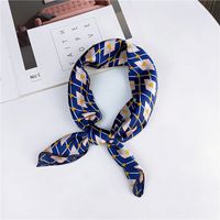 New Spring And Autumn Summer Small Silk Scarf Small Square Towel Women's Korean Professional Variety Decorative Printed Scarf Scarf Wholesale main image 3