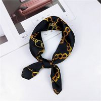 New Spring And Autumn Summer Small Silk Scarf Small Square Towel Women's Korean Professional Variety Decorative Printed Scarf Scarf Wholesale main image 19