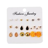 Alloy Vintage Flowers Earring  (style One)  Fashion Jewelry Nhjq11228-style-one main image 4