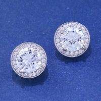 Zircon Simple Geometric Earring  (sapphire-blue)  Fashion Jewelry Nhas0285-sapphire-blue main image 3