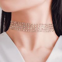 Fashion Simple Cold Ins Wind Flash Diamond Sequin Necklace Nhdp157426 main image 1