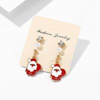 Nouveau Classique De Noël Boucles D'oreilles Bijoux Exquis Cadeau De Noël Santa Claus Boucles D'oreilles Croix-frontière Populaire Boucles D'oreilles main image 3